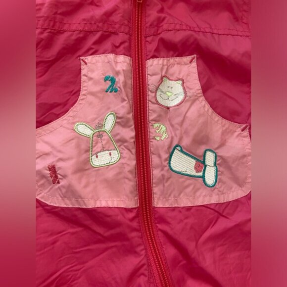 Vintage fleece lined springfall hooded jumper size 3 months - Picture 2 of 3